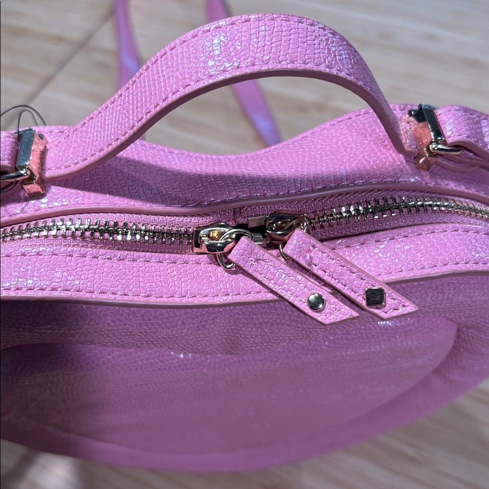 Pink Heart-Shaped Kidcore Crossbody Bag - Picture 6 of 6